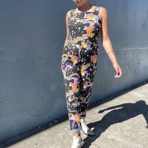 Nooworks Better Days Black Overalls size XS